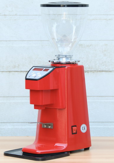 Red Electronic Commercial Coffee Grinder