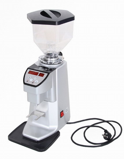 Silver  Electronic Commercial Coffee Grinder with Six angle Hopper